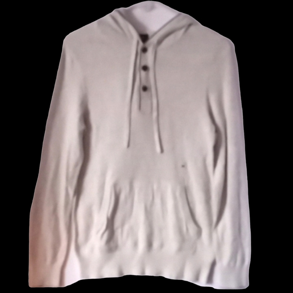 Express womans hooded button up pullover light weight sweater size xs new